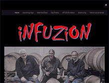 Tablet Screenshot of infuzionband.com